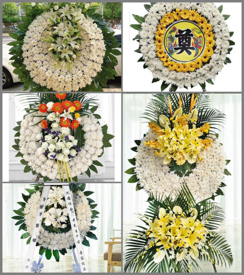 湖北黄冈市黄梅县蔡山镇绩麻墩村花圈速递